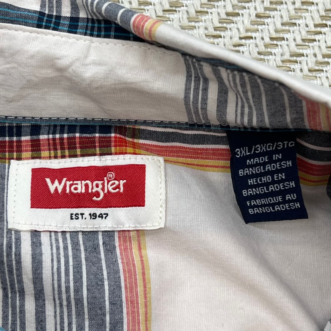 랭글러 투포켓 체크셔츠 r2246 상품이미지6