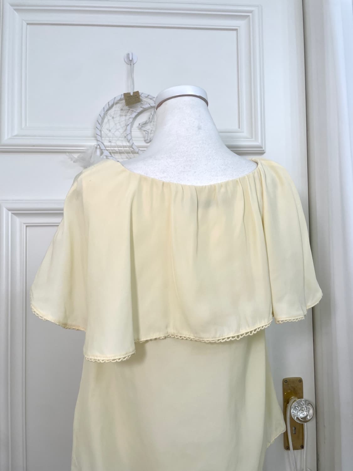 yellow wing point summer blouse(size-F) 상품이미지4