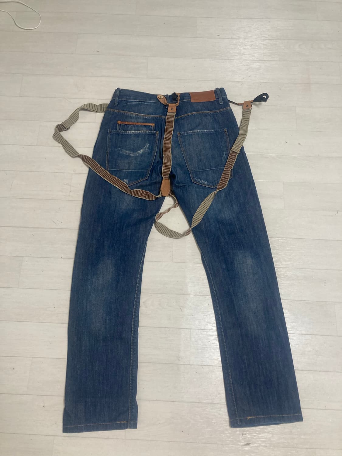 자라 서스펜더 슬림진 (28) 상품이미지2