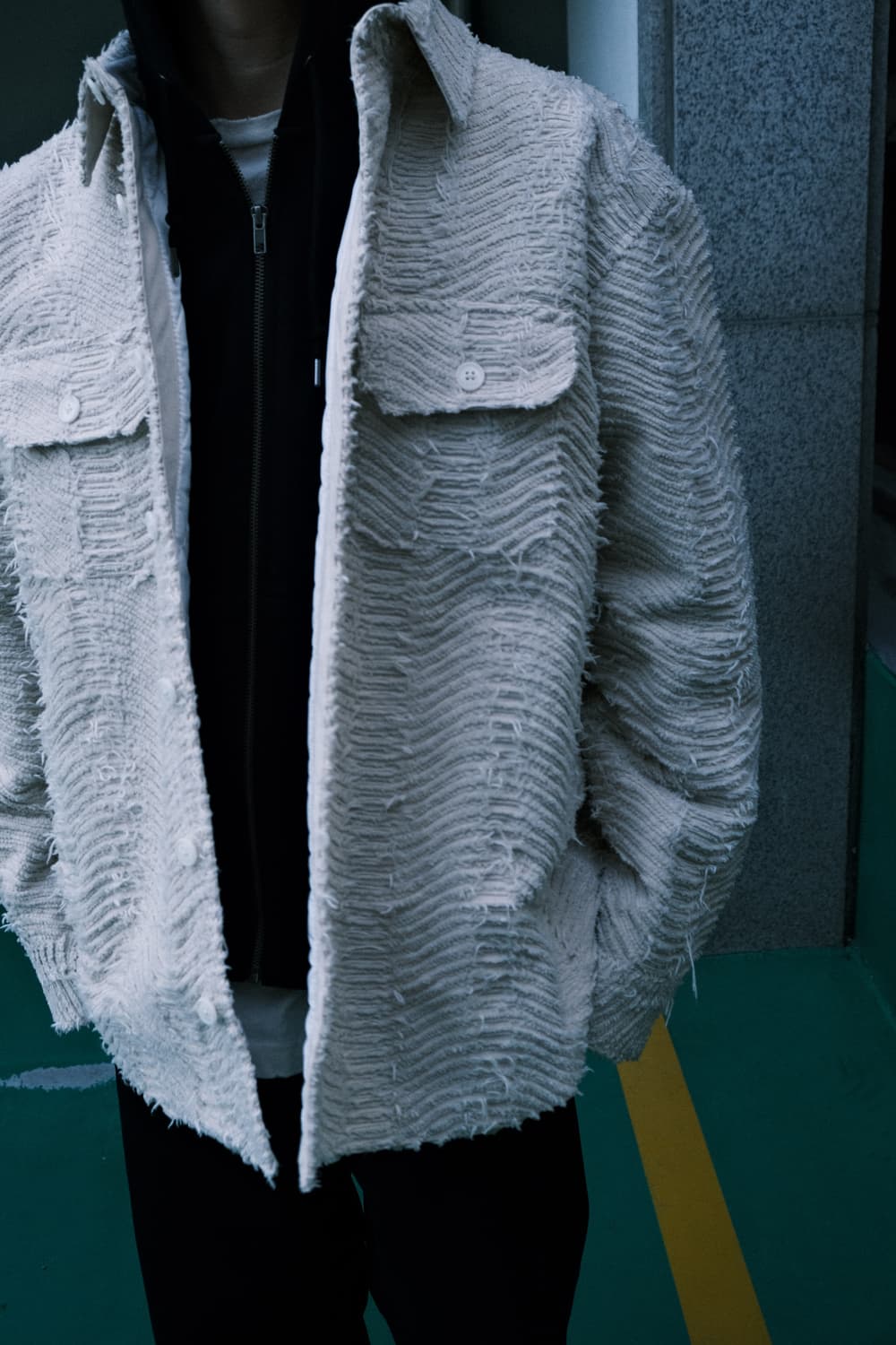 카미야 KAMIYA 웨이브 누빔 셔츠 자켓 상품이미지10