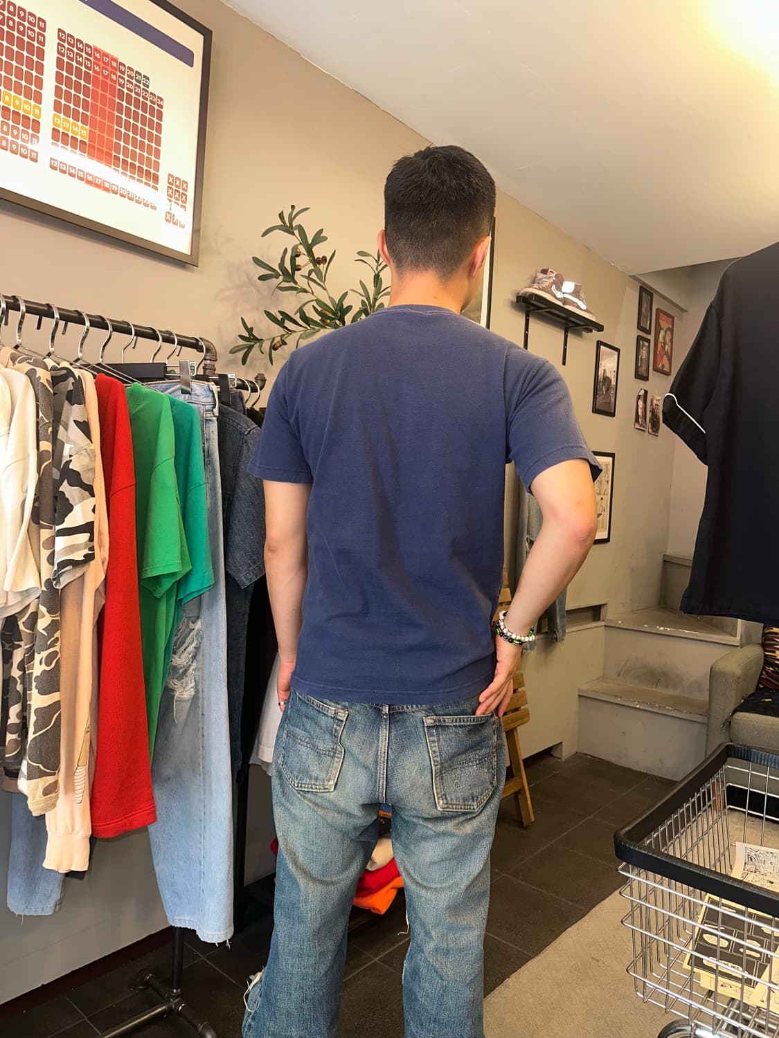Champion Products line navy logo T-shirt 상품이미지2