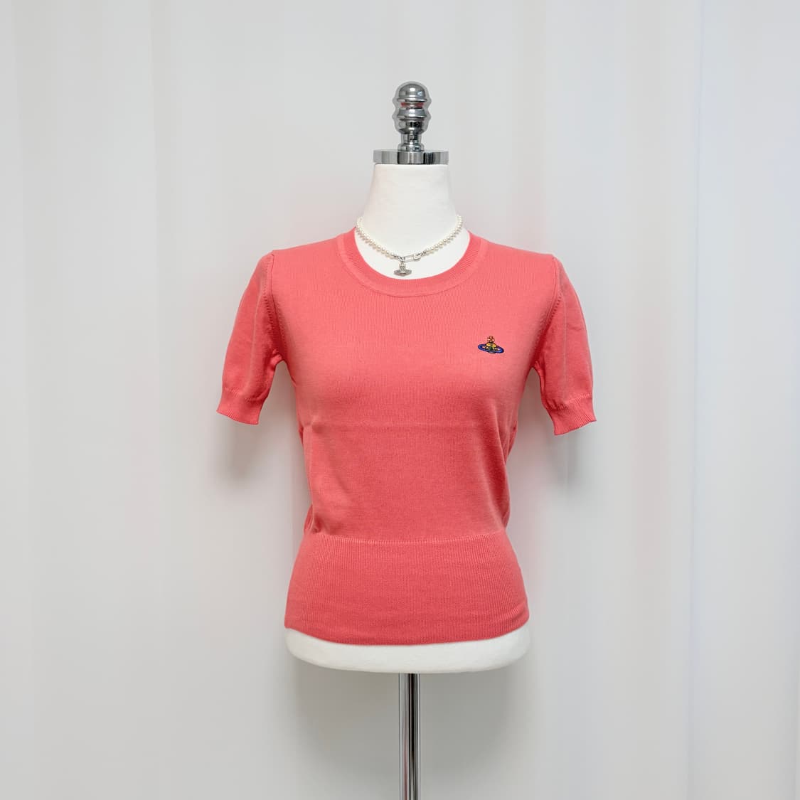 비비안웨스트우드 베아 탑 코랄 니트 상품이미지2