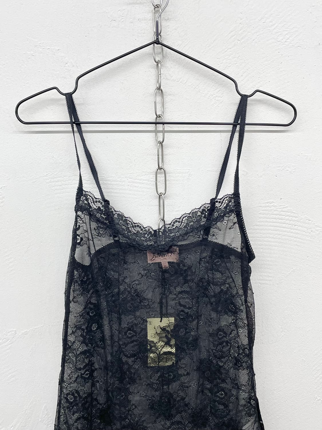 에블린 블랙 레이스 슬립 상품이미지5