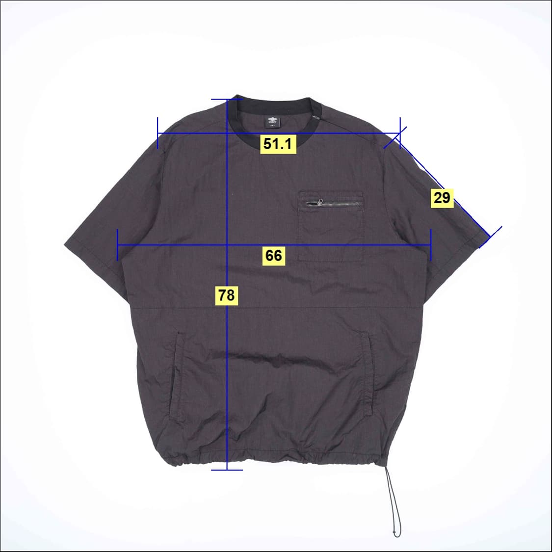 105 엄브로 포켓 지퍼 반팔 아노락 티셔츠 4259 상품이미지6