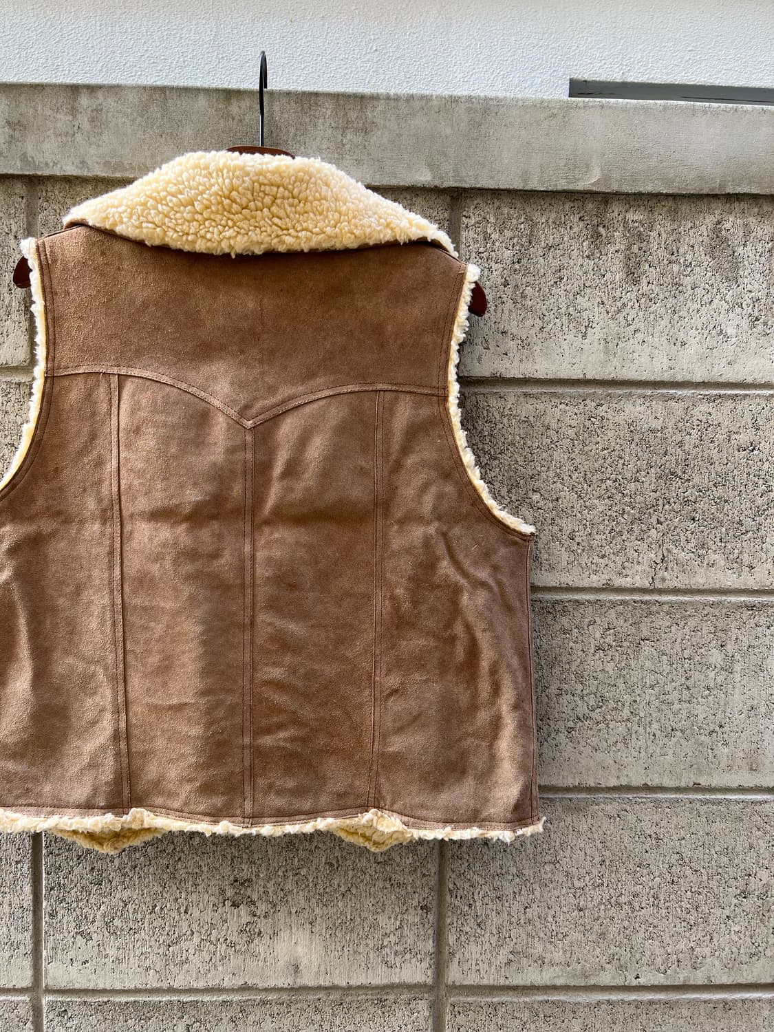 1980s OZARK AMERICAN 스웨이드레더 쉐르파베스트 상품이미지8