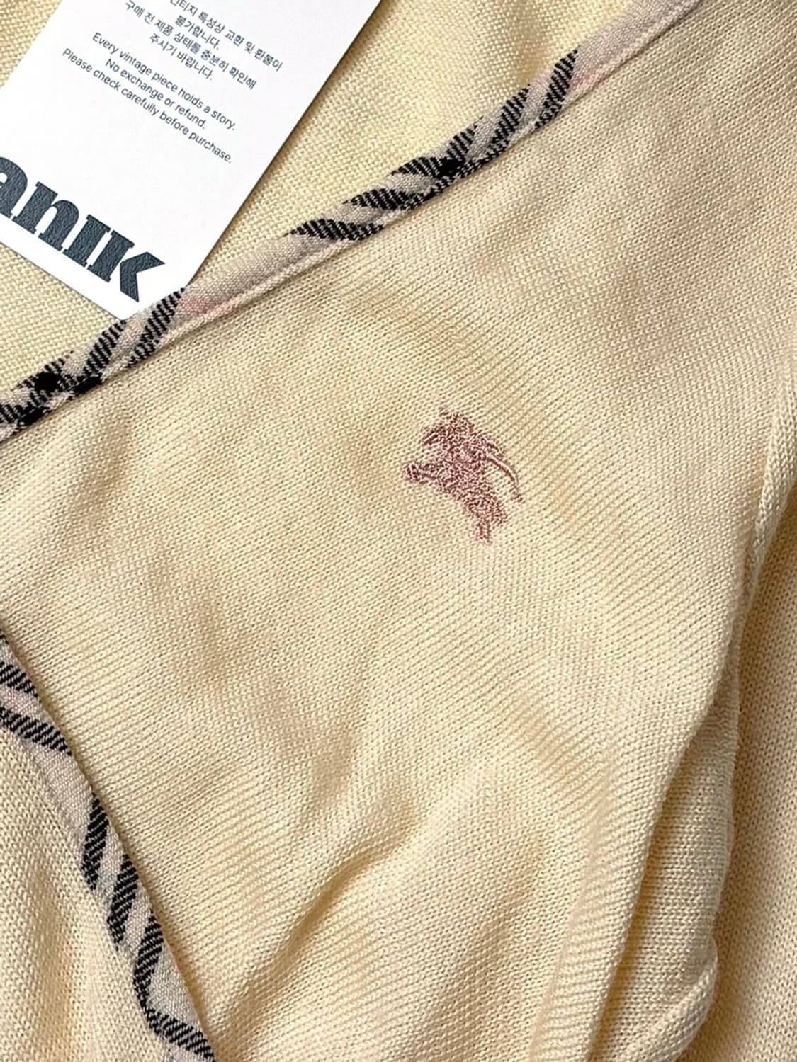 버버리 블루라벨 00s 재팬 울 니트 PN5157 상품이미지3