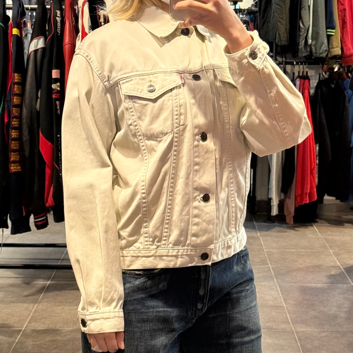 [NO.9] Levi’s 아이보리 데님 자켓 상품이미지3