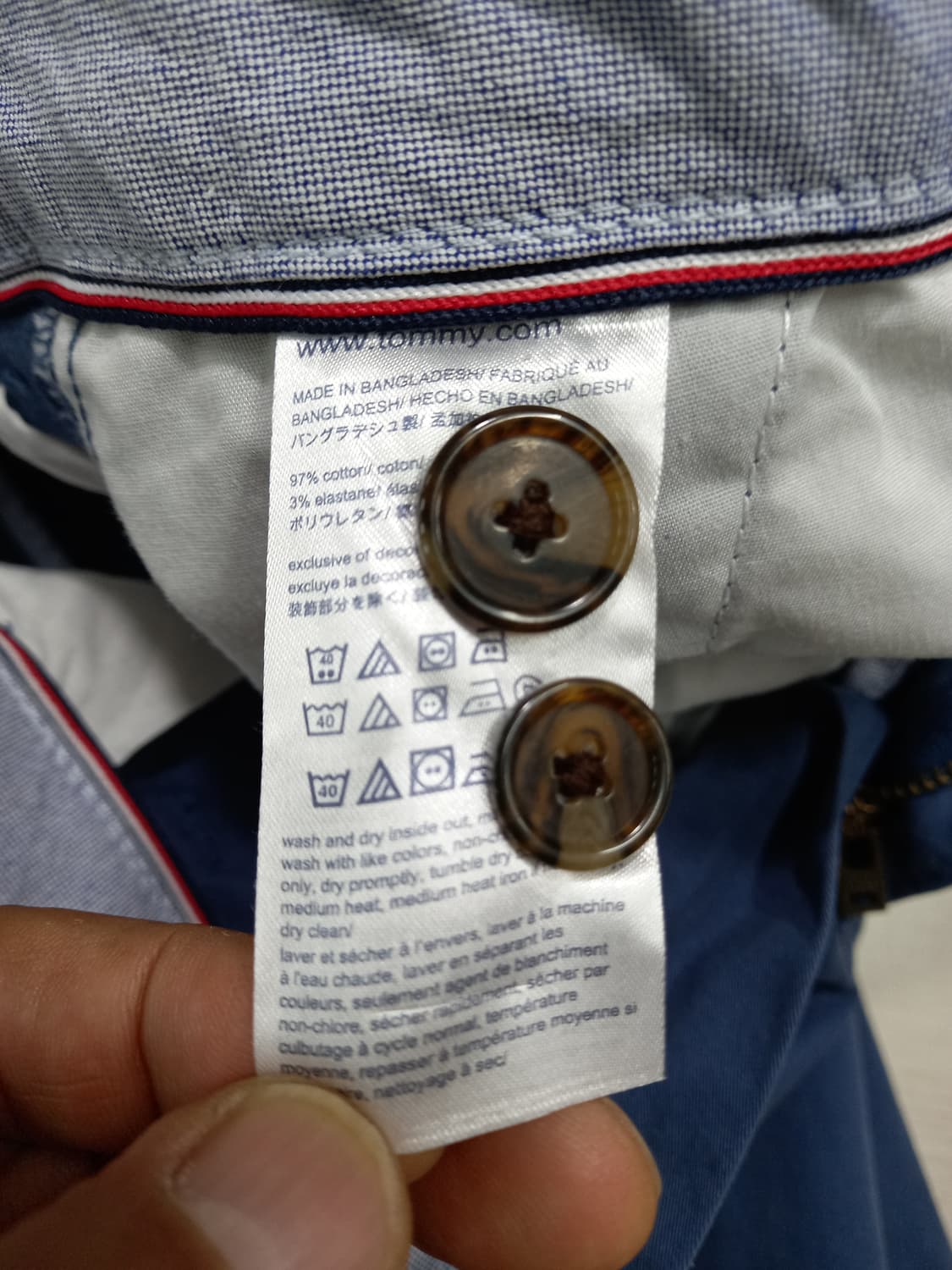 31 Tommy&Hilfiger 스판 슬림일자 치노 챠콜네이비31-509 상품이미지8