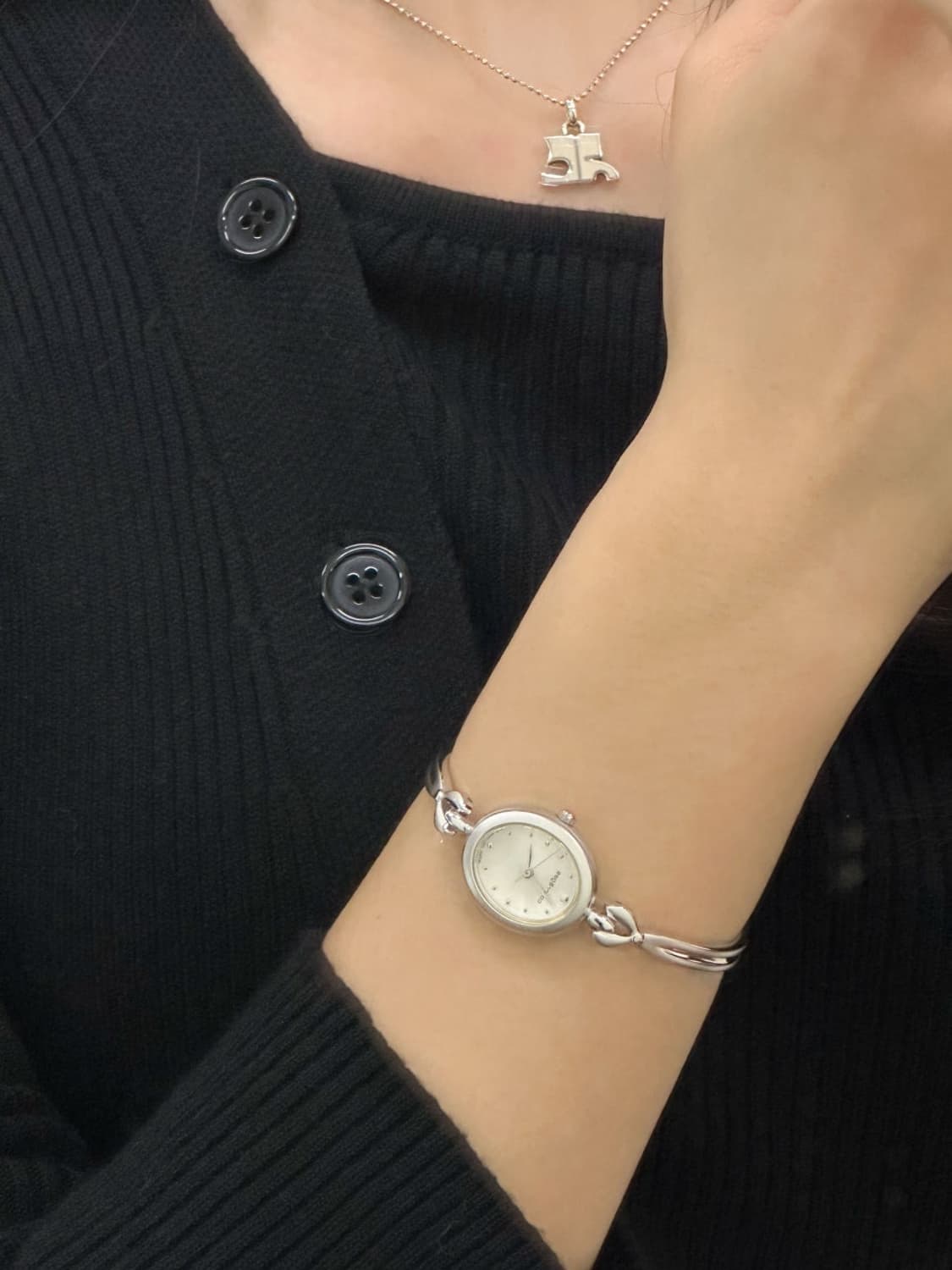 courreges / 꾸레쥬 실버 뱅글 시계  상품이미지10