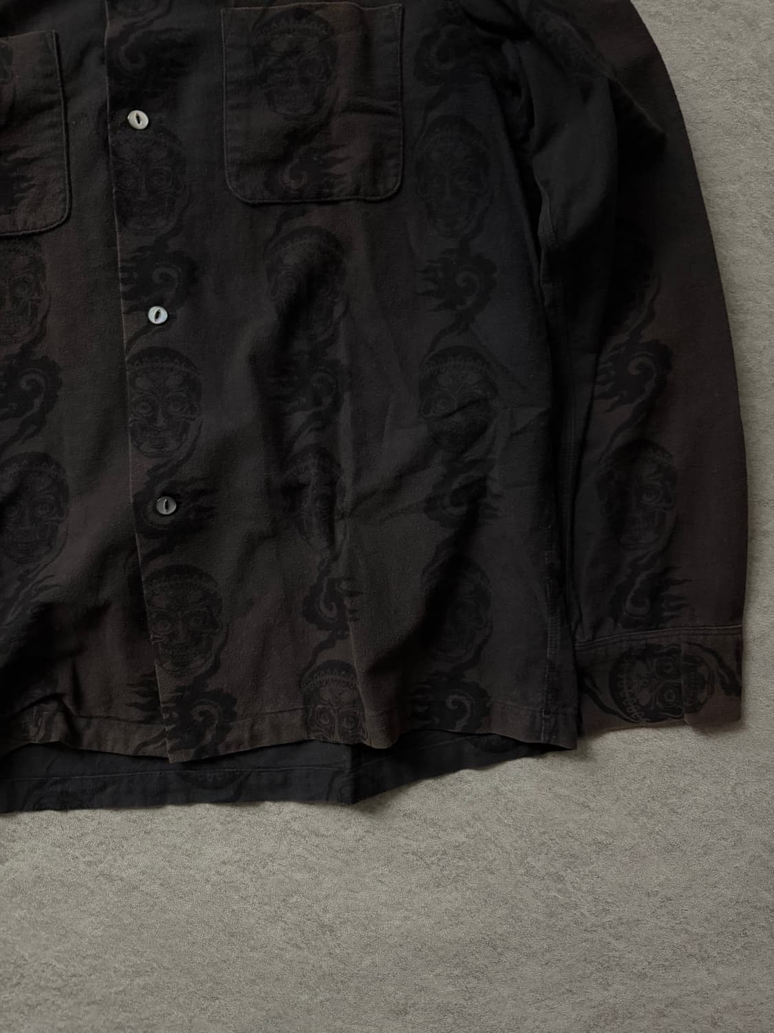 넘버나인 자카드 벨벳 셔츠 상품이미지5