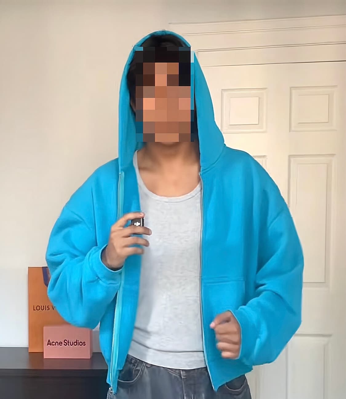 skylrk 스카이라크 슈퍼블루 후드 집업 XS 상품이미지4