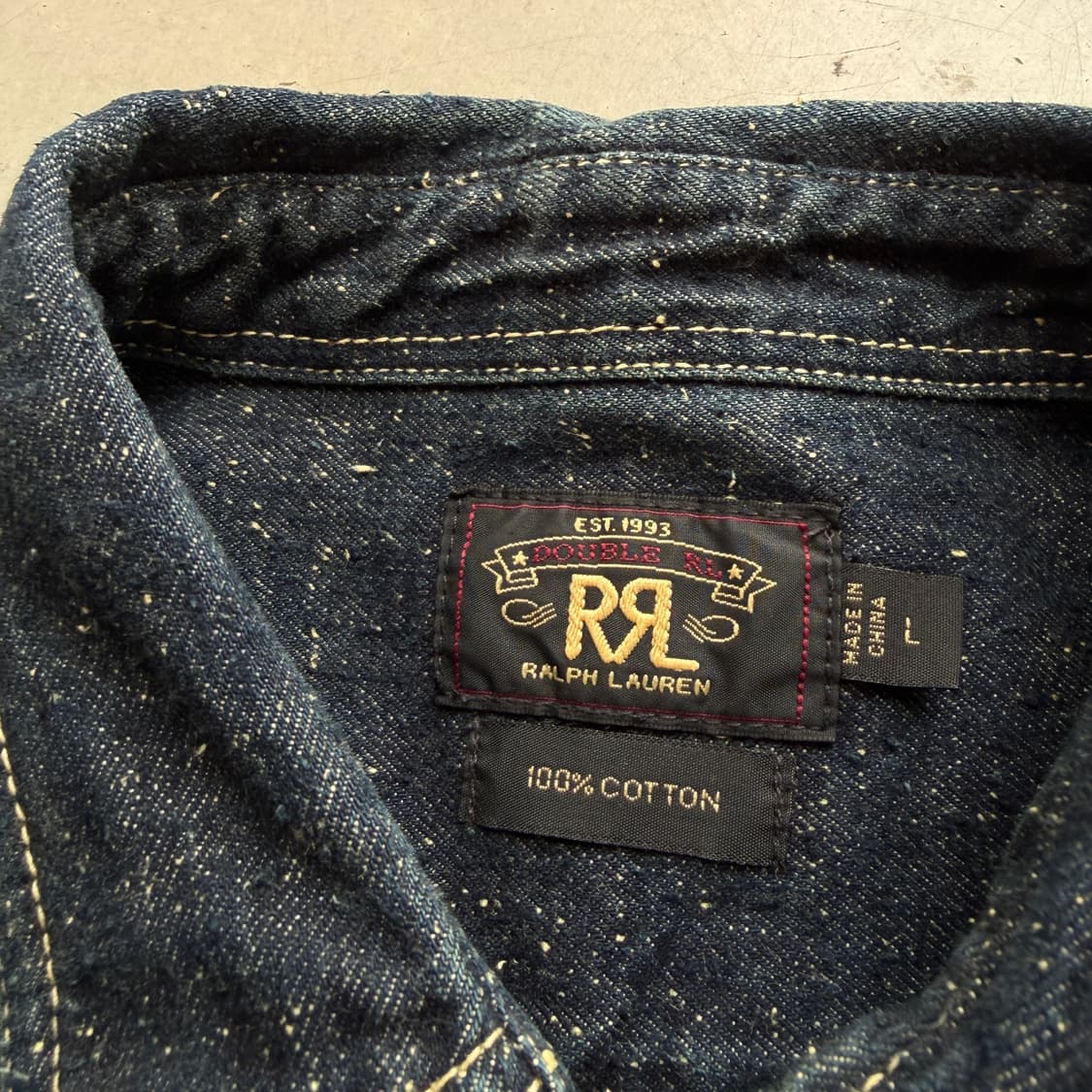 RRL 데님 웨스턴 셔츠 상품이미지5