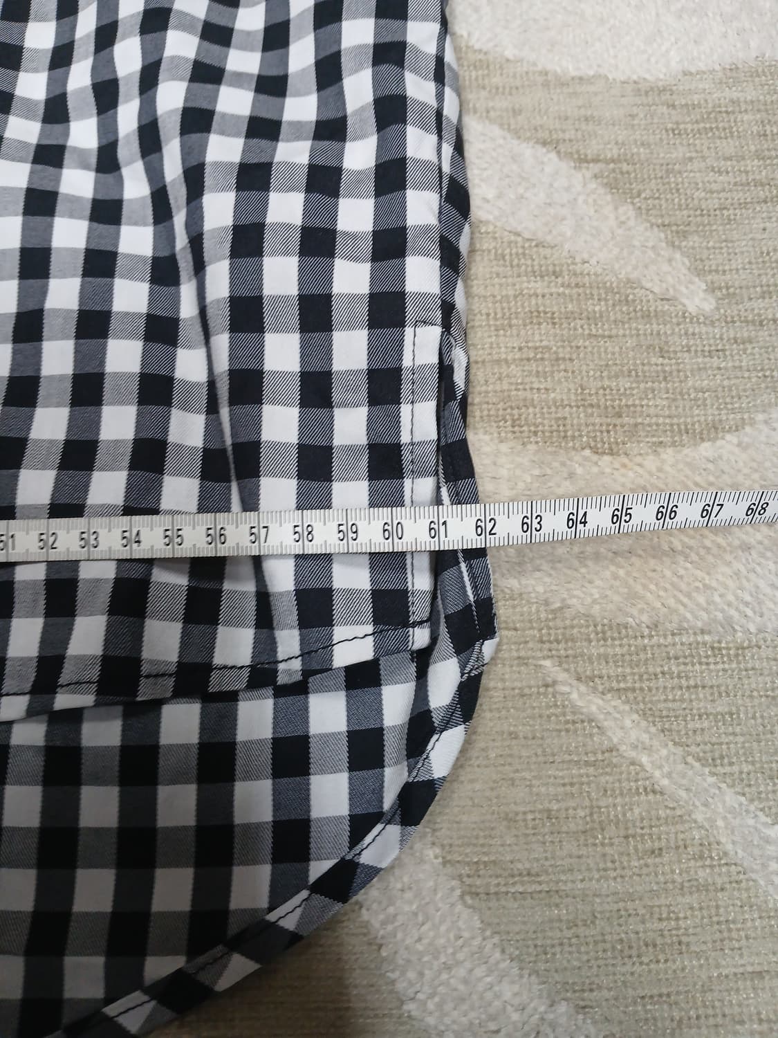 MAJE 깅엄 체크 레이어드 셔츠  상품이미지7