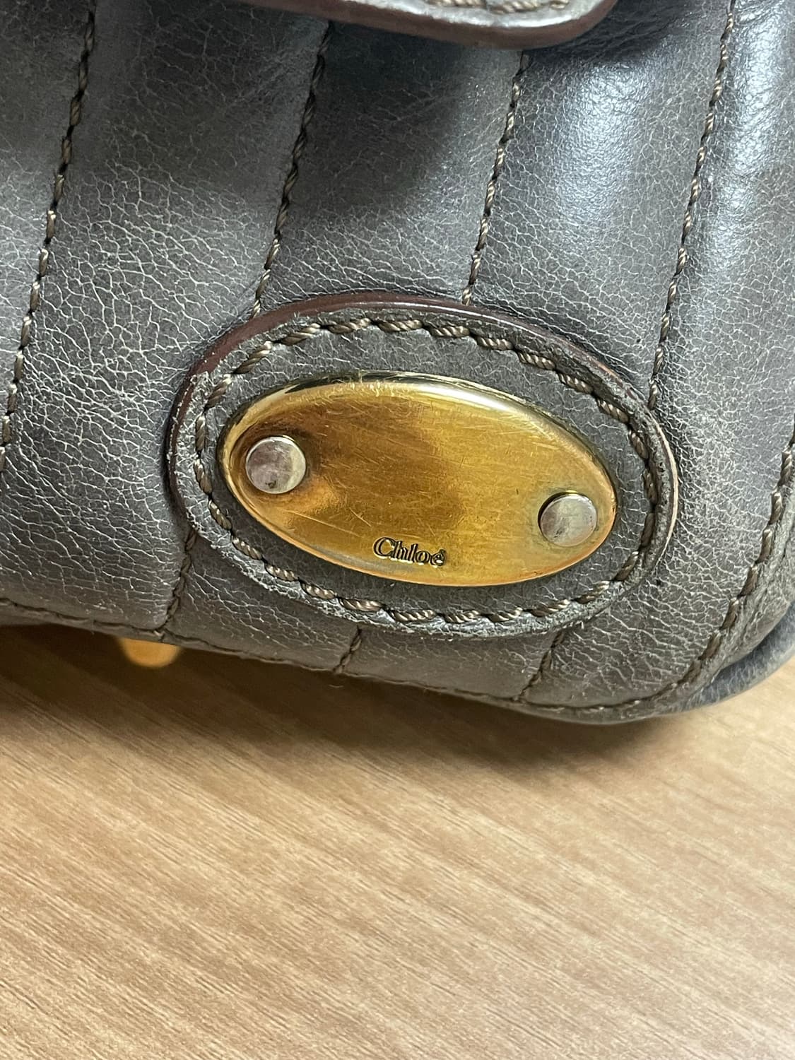 끌로에 그레이 도트백 패딩턴백 상품이미지5