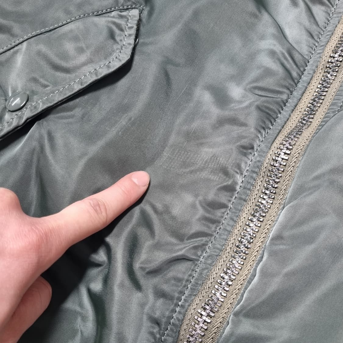 90S 알파인더스트리 MA-1 올리브 그린 - M  상품이미지6