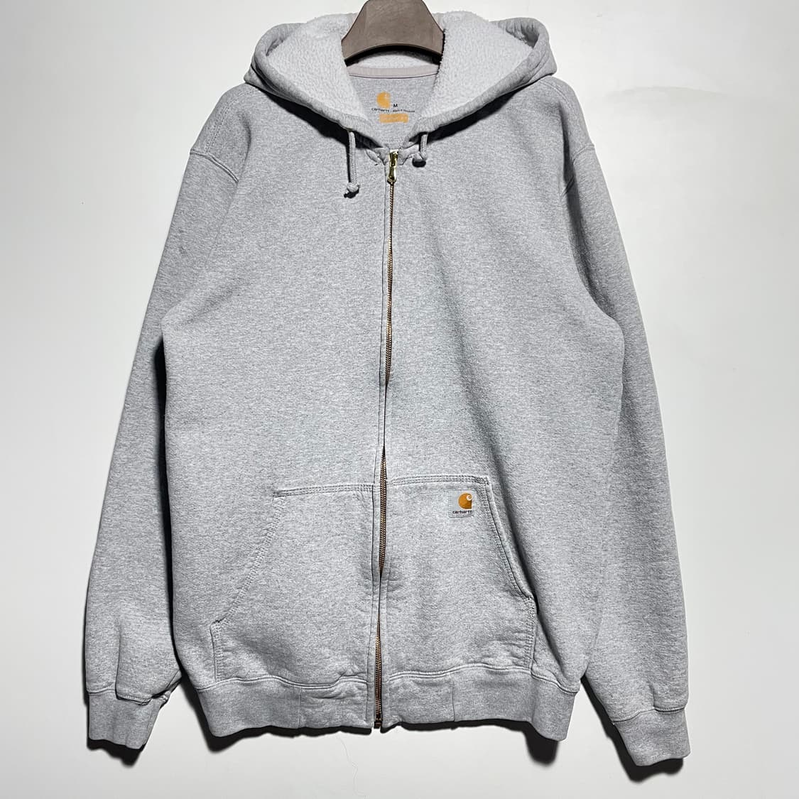 칼하트 회색 후드집업 상품이미지1