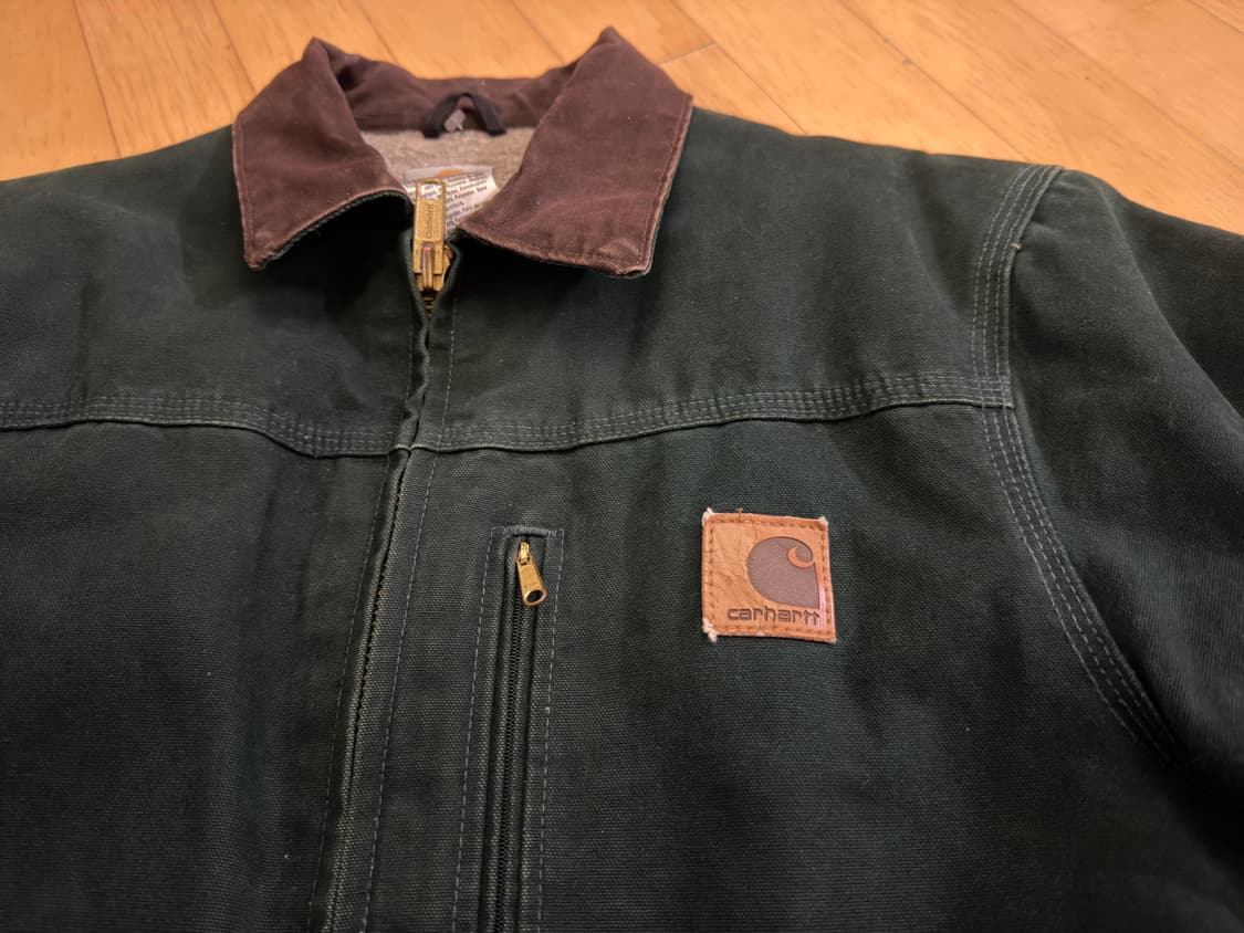 [칼하트] 00s 빈티지 C61 릿지 코트 스프루스 (M) 상품이미지2