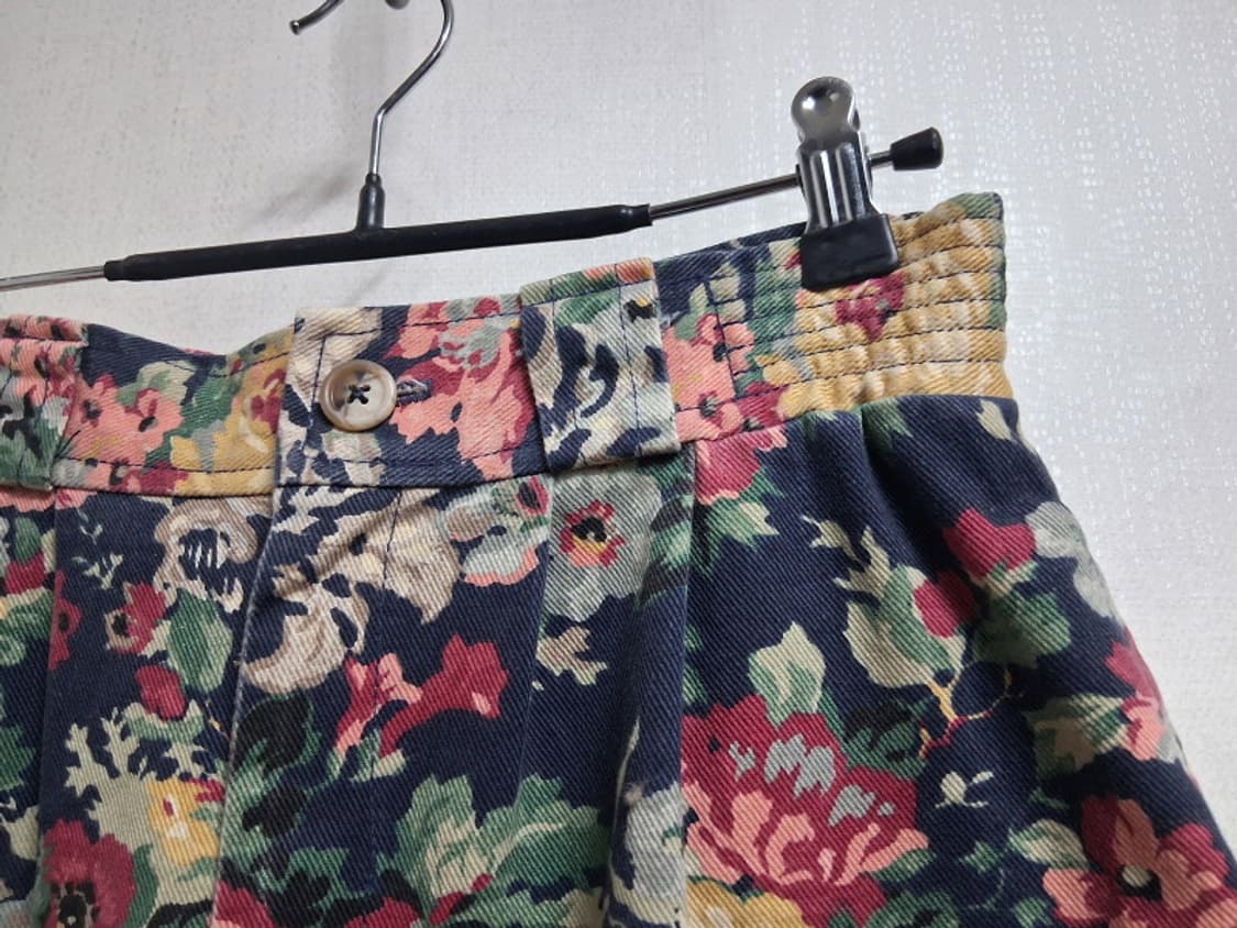 USA GOTCHA COVERED 플로럴데님롱스커트 플로랄 허리27 
원 상품이미지3