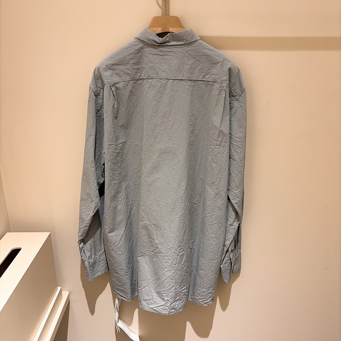 (정품/새상품) 케이시케이시 남성 그레이 RACCOURCIE 코튼 셔츠 상품이미지3