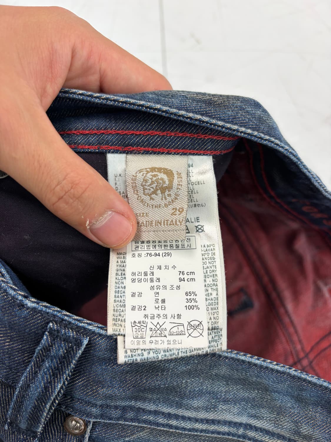 a604) 30 디젤Diesel 더티 워싱 데님/청바지 상품이미지8