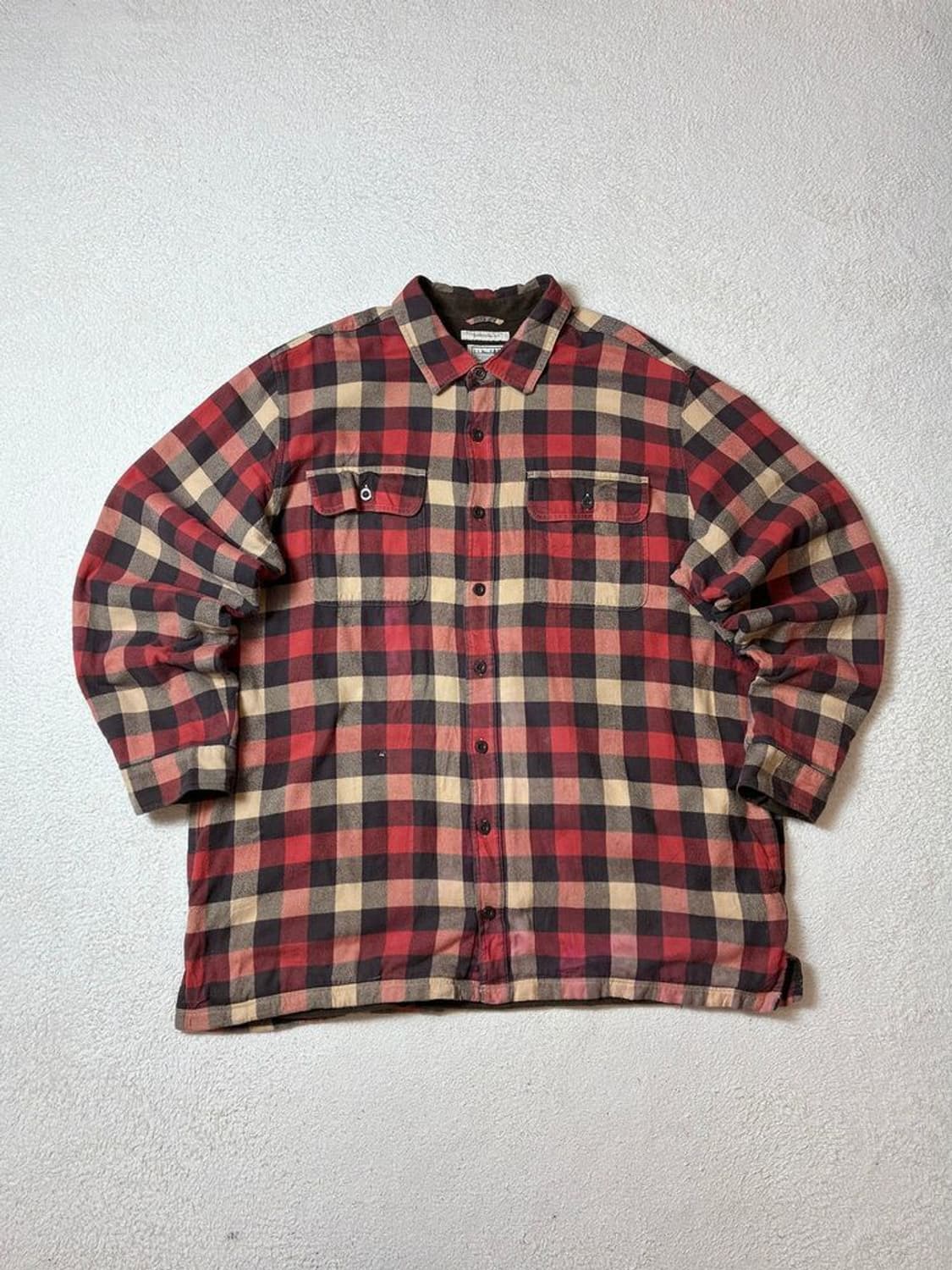 LL Bean 00's 플리스 워크 체크 셔츠 PN7122 상품이미지1