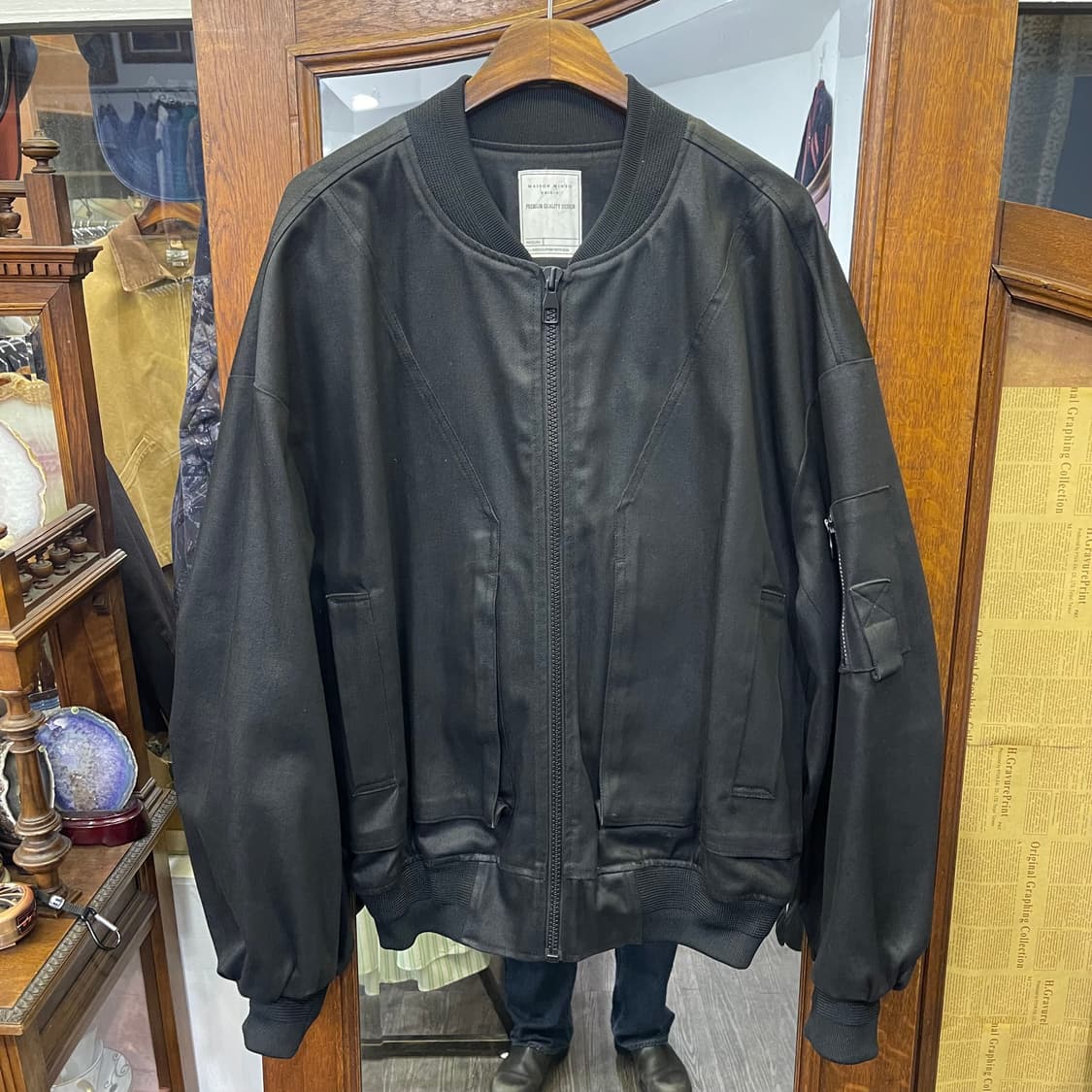 메종미네드 코팅데님 ma-1 자켓 상품이미지1