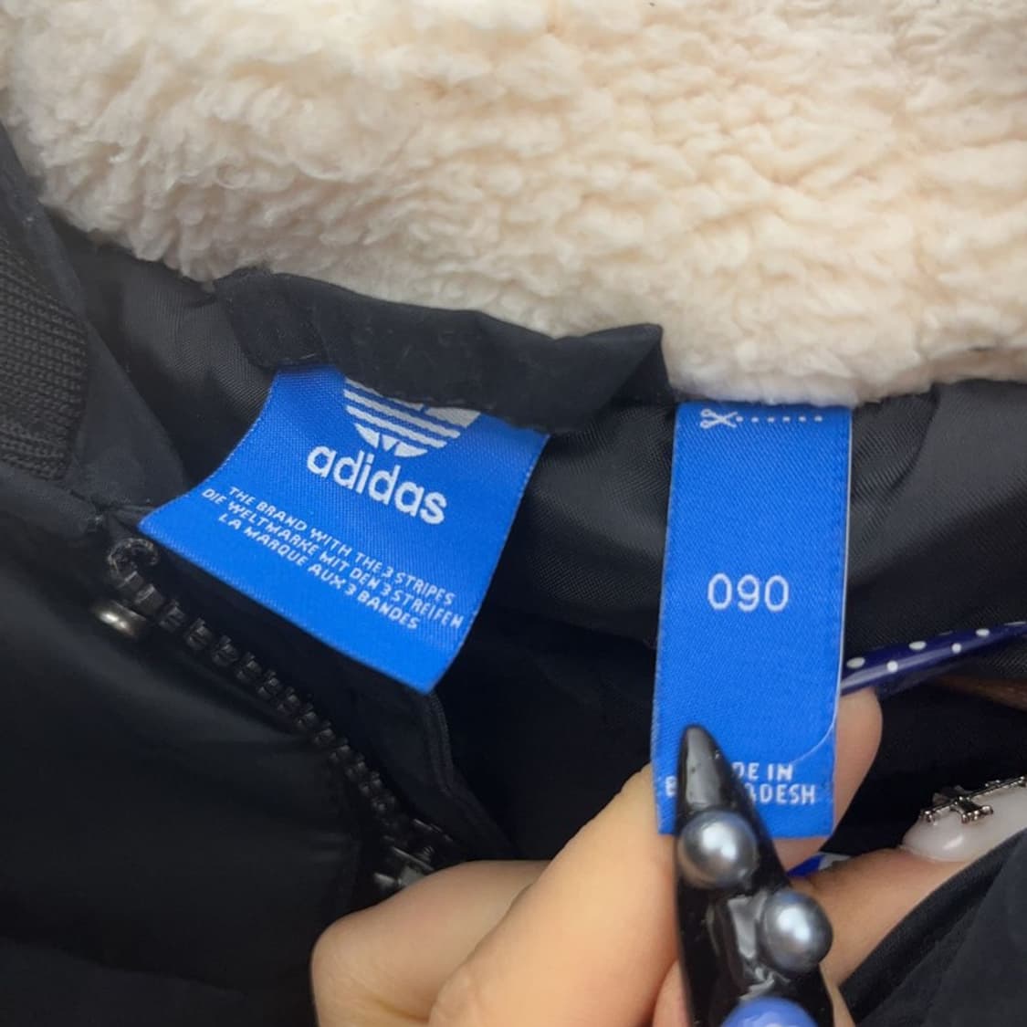 아디다스 모던 캐주얼 양털 덕다운 패딩 자켓 90 C08760 상품이미지7