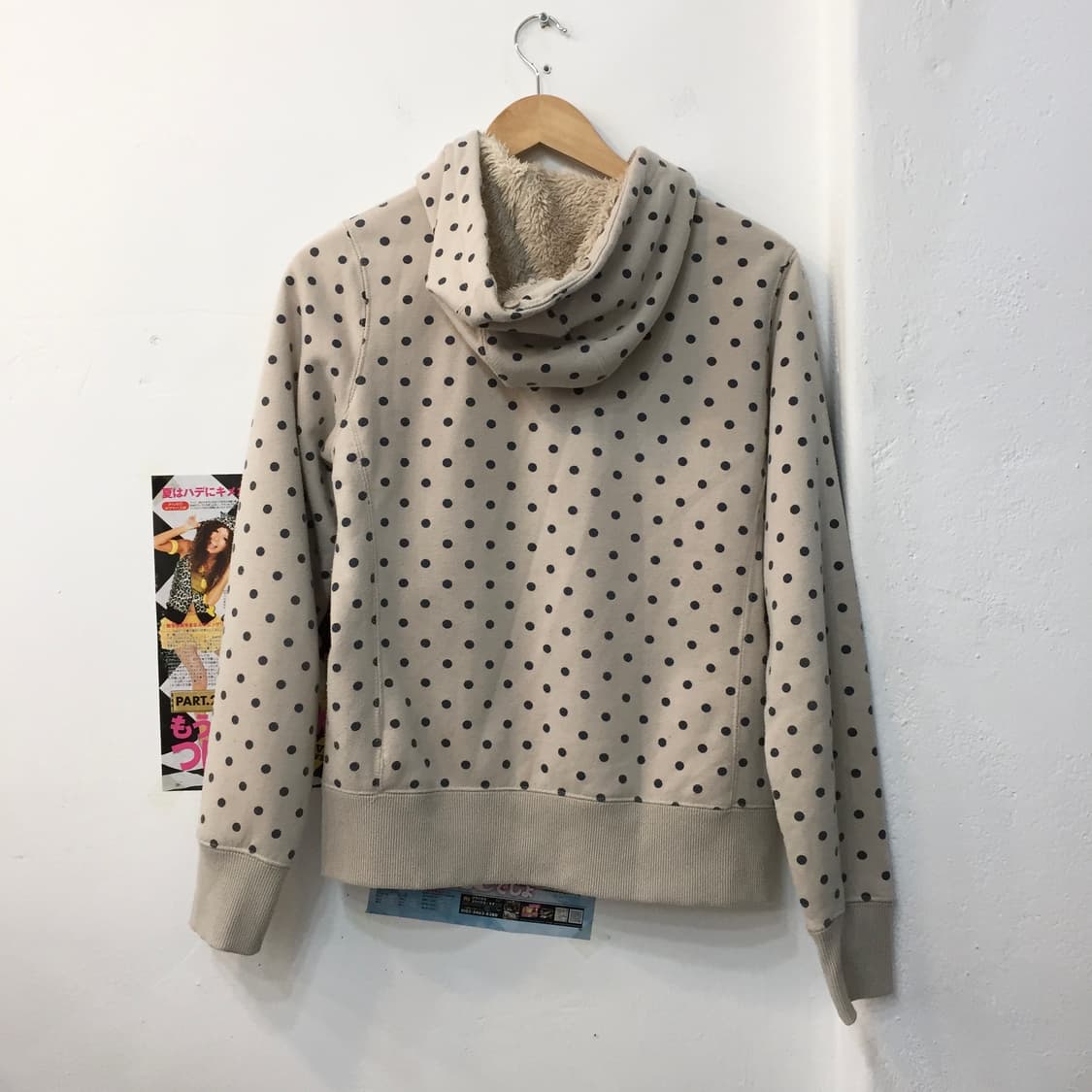 빈티지 도트 후드집업 상품이미지2