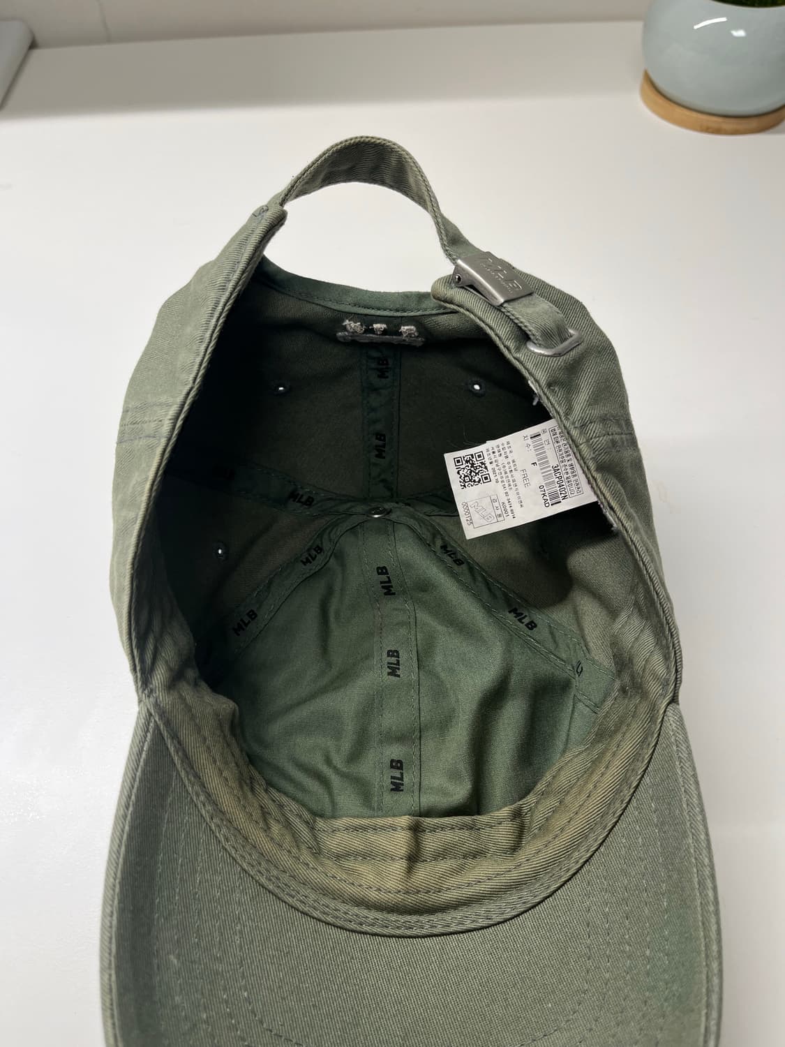 MLB 엠엘비 언스트럭쳐 볼캡 / LA 카키 그린 상품이미지4