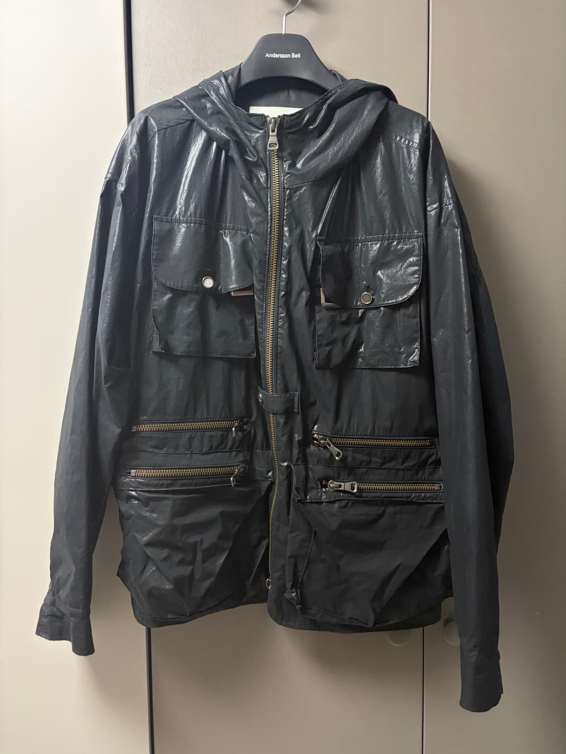 앤더슨벨 밀라노 후디드 자켓 awa531m(BLACK) M사이즈 상품이미지2