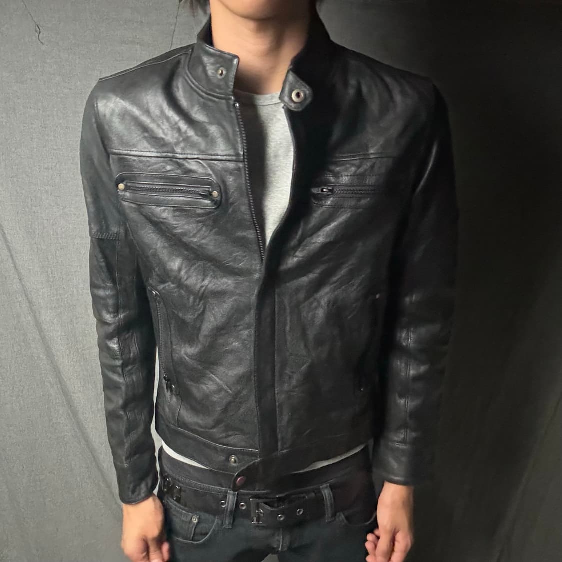 ltaly lamb skin leather jacket 상품이미지3