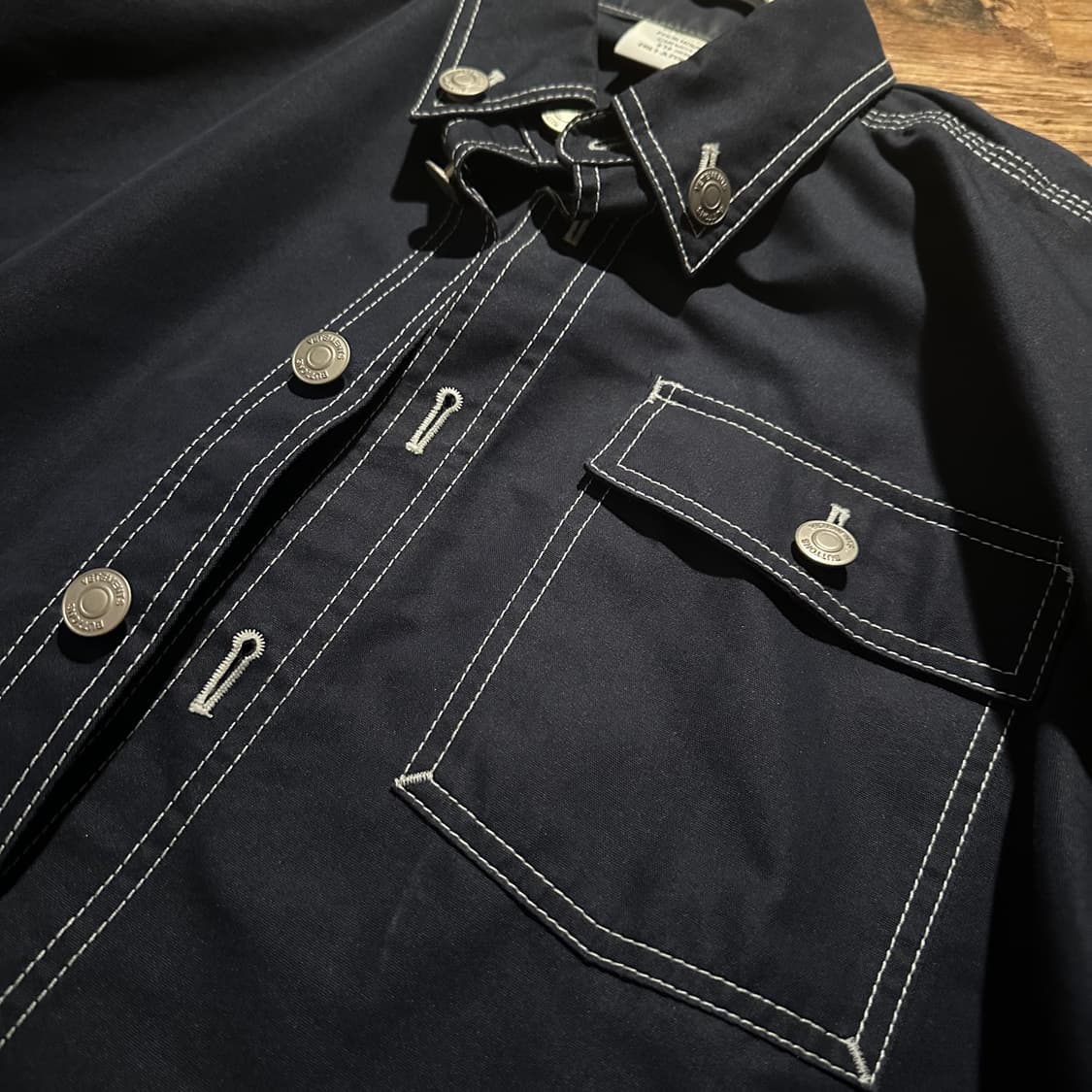 [XS] 베트멍 18ss 데님워크셔츠 네이비 블루 상품이미지4