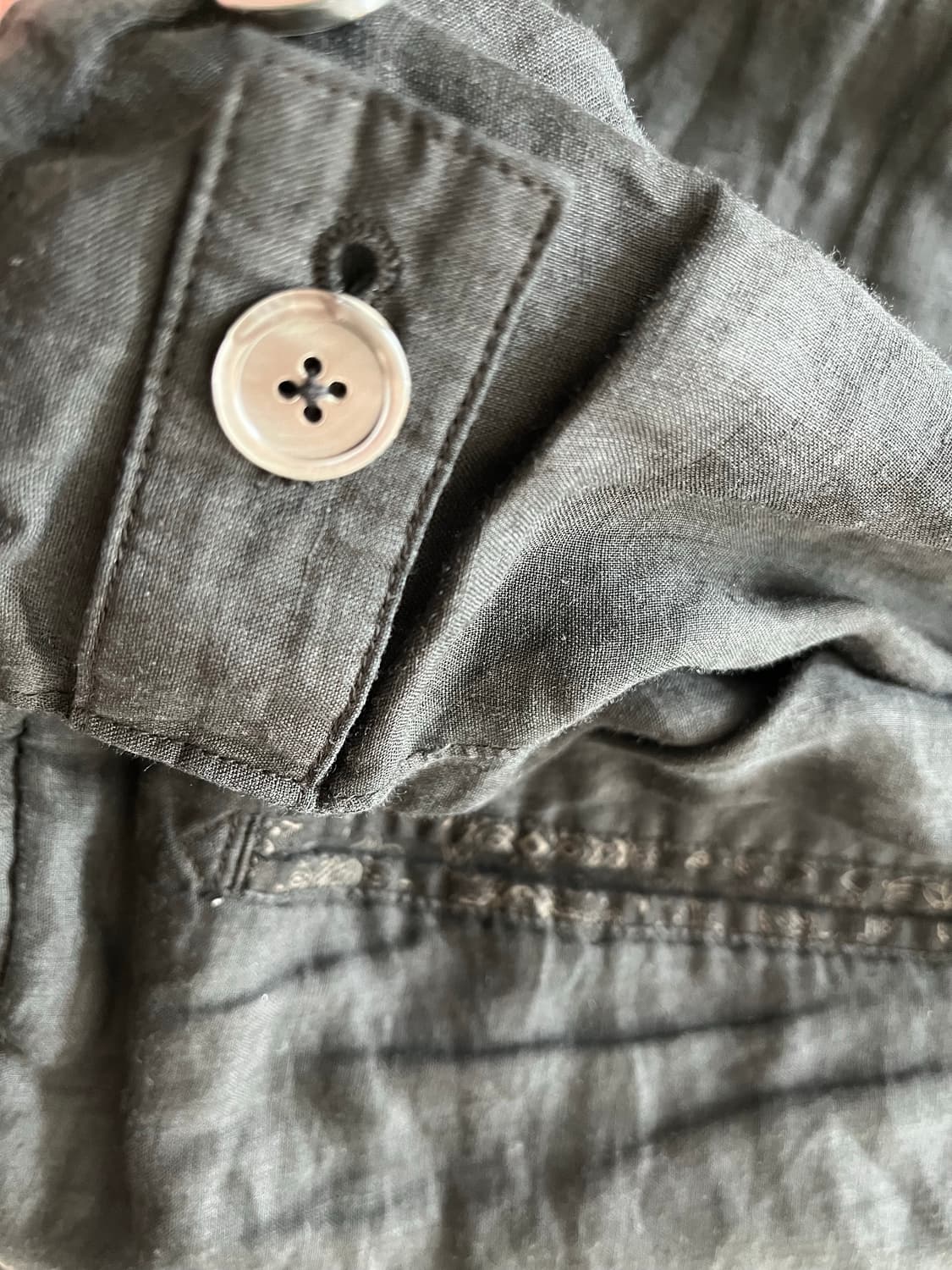 [2] 폴리테루 리버시블 블루종 라미체크 블랙 상품이미지2