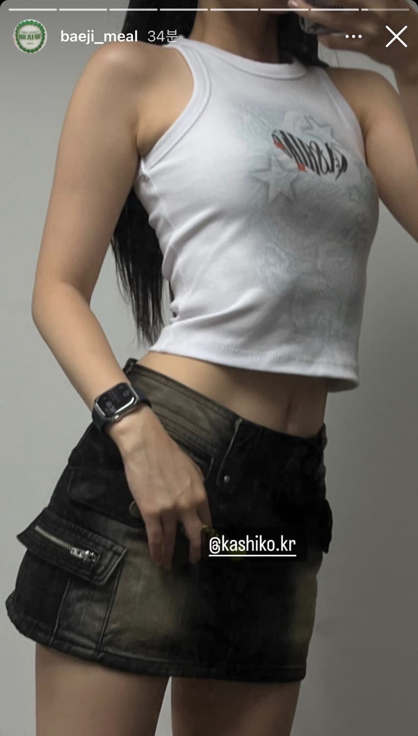 카시코 카고 스커트 블랙 2사이즈 상품이미지2