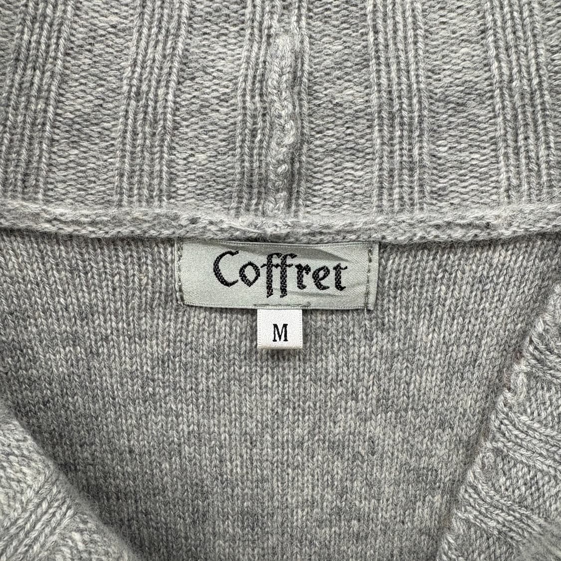 Coffret 회색 캐시미어 니트 가디건 여성 M 상품이미지3
