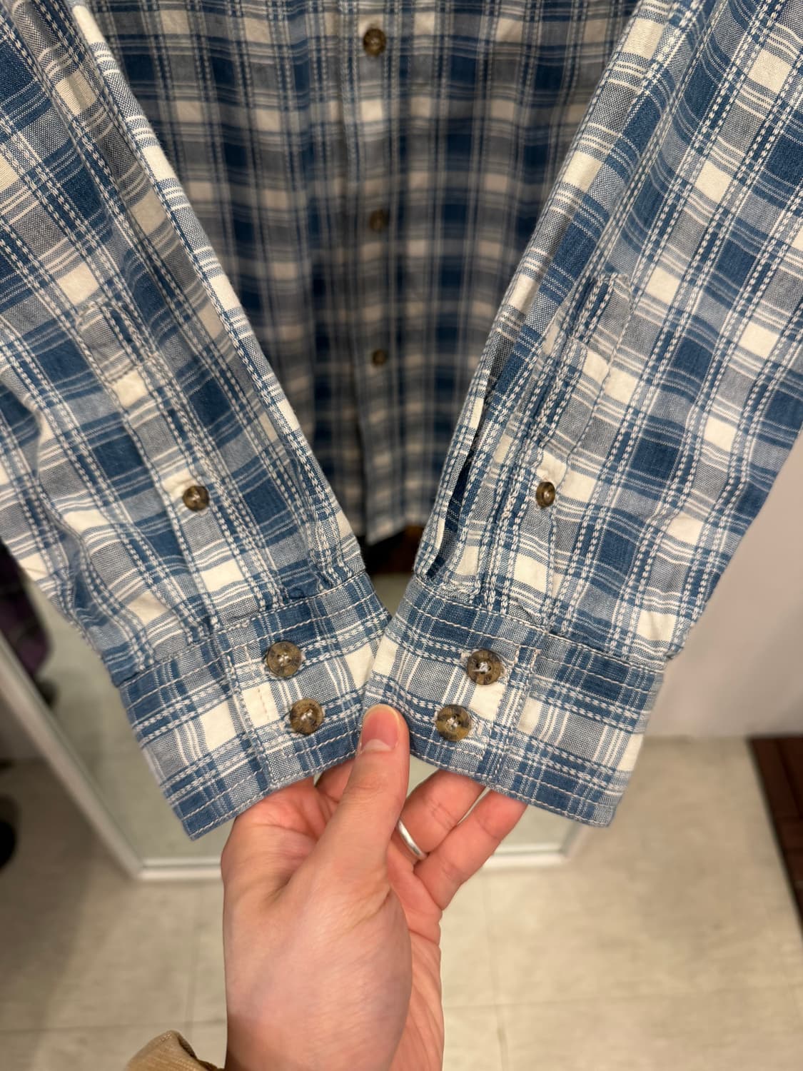 Wrangler 랭글러 웨스턴 체크 셔츠 상품이미지4