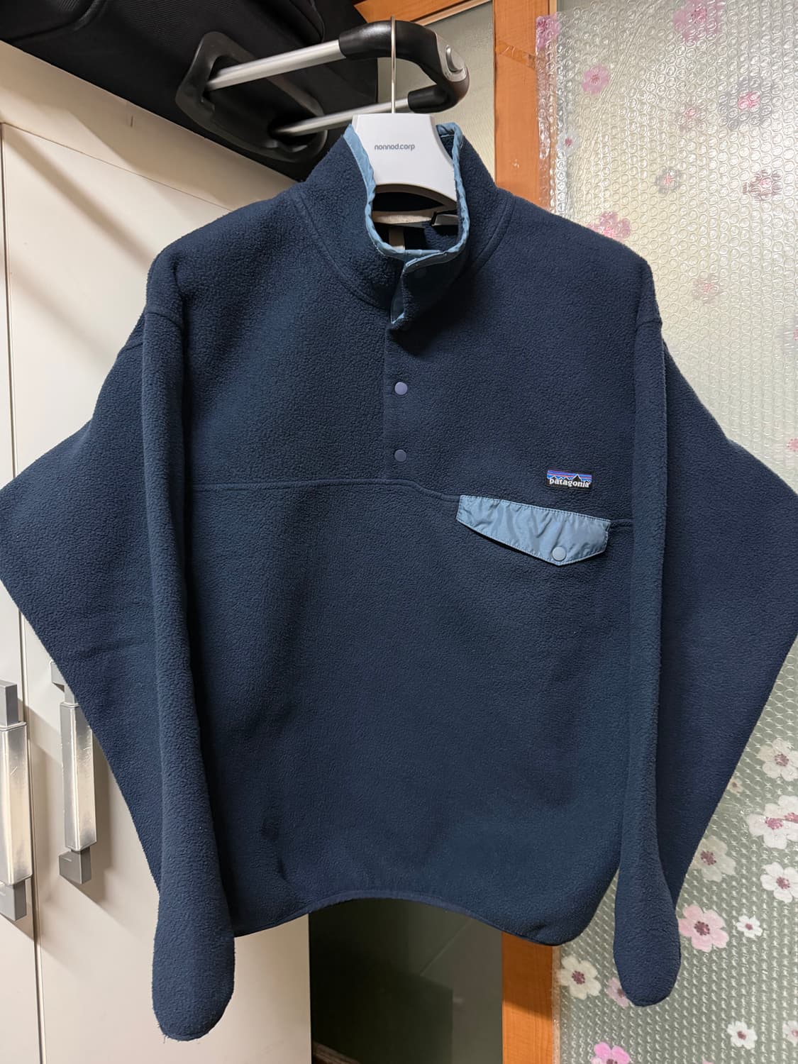 L] 신칠라 빈티지 네이비 2002년식 스냅 티 파타고니아 상품이미지1