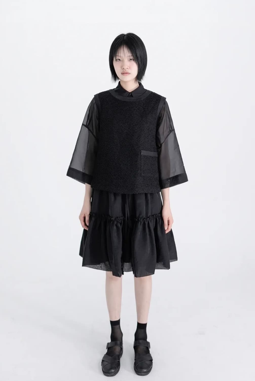 유노이아 스커트 tiered frill short skirt 상품이미지1