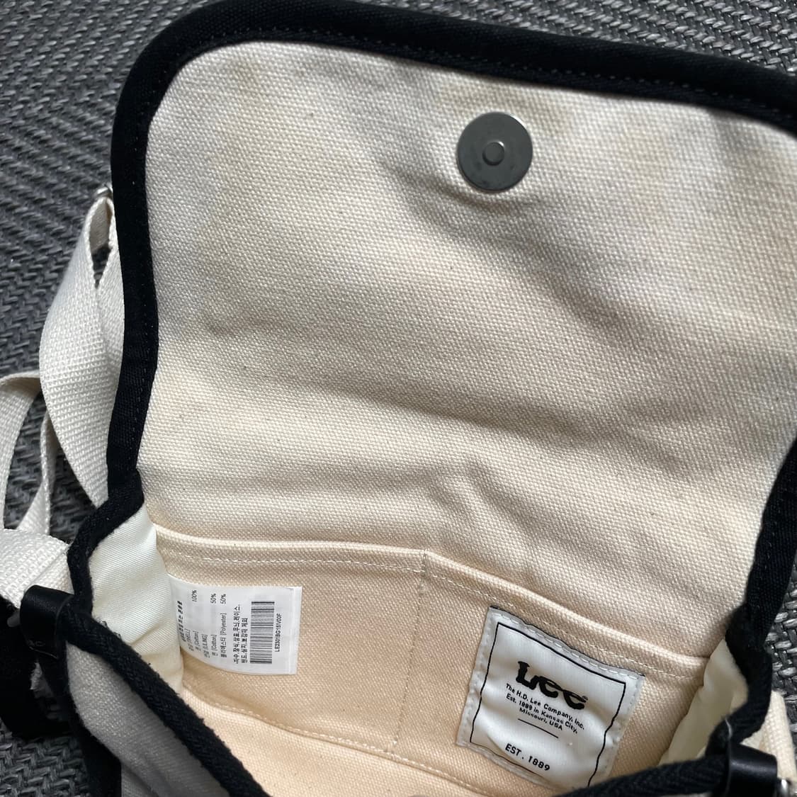 Lee 자수 이지 미니 크로스백 아이보리o 5333 상품이미지4