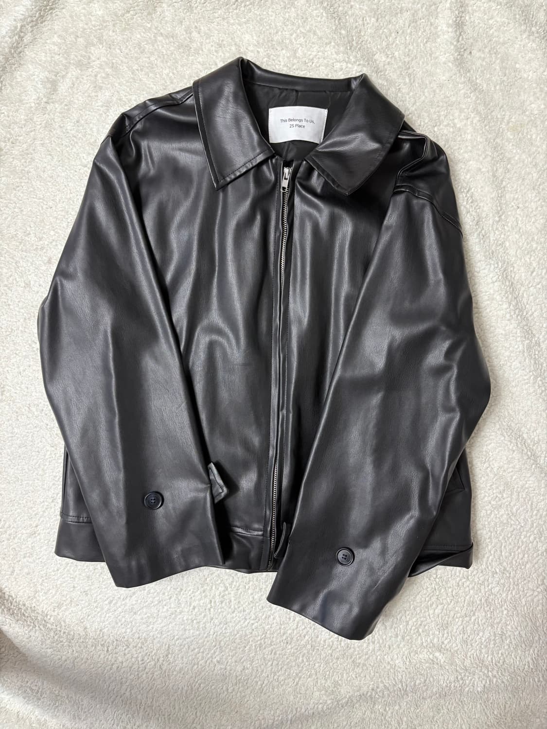 블랙 가죽자켓 상품이미지1