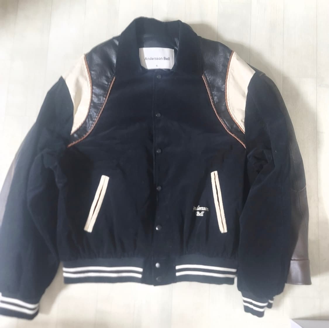 앤더슨벨 레더 코듀로이 바시티 xl 상품이미지3