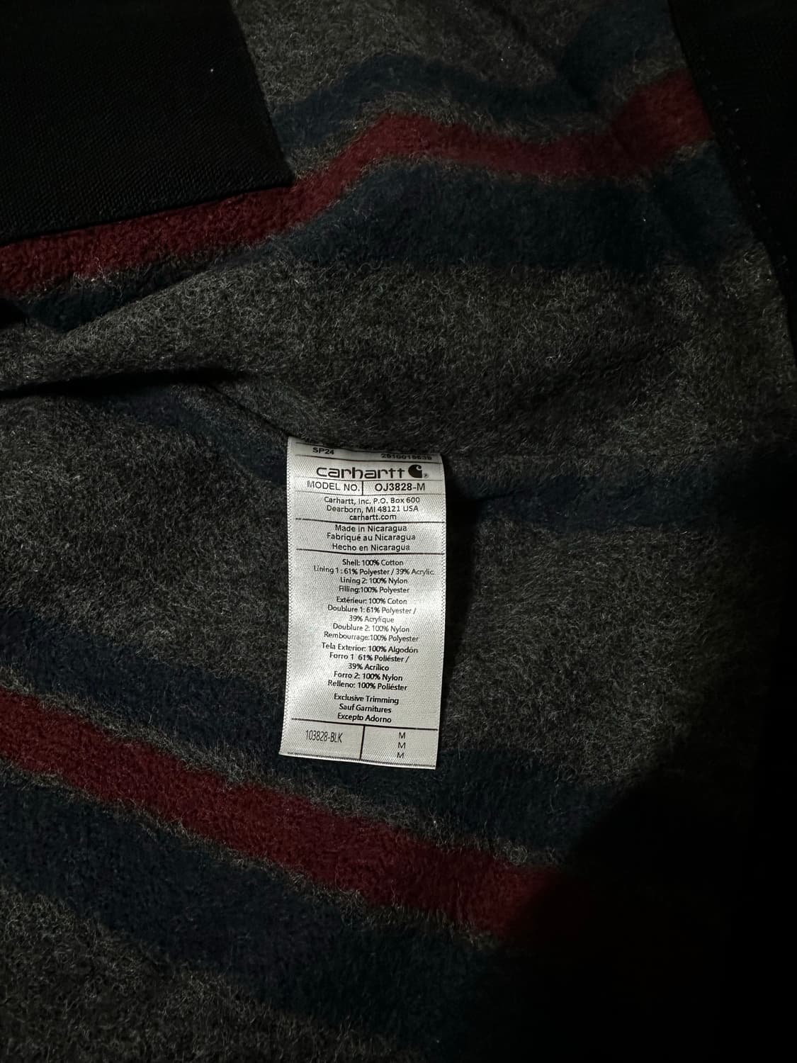 칼하트 블랙 워크 자켓 M 상품이미지5