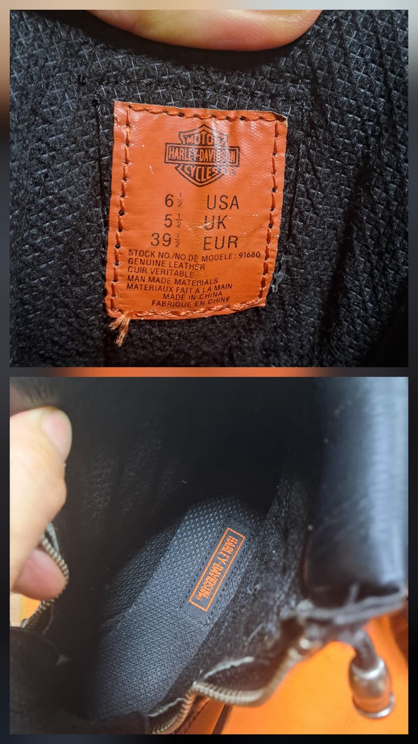 할리데이비슨 블랙 가죽 부츠 워커6.5USA(245~250추천) 상품이미지9