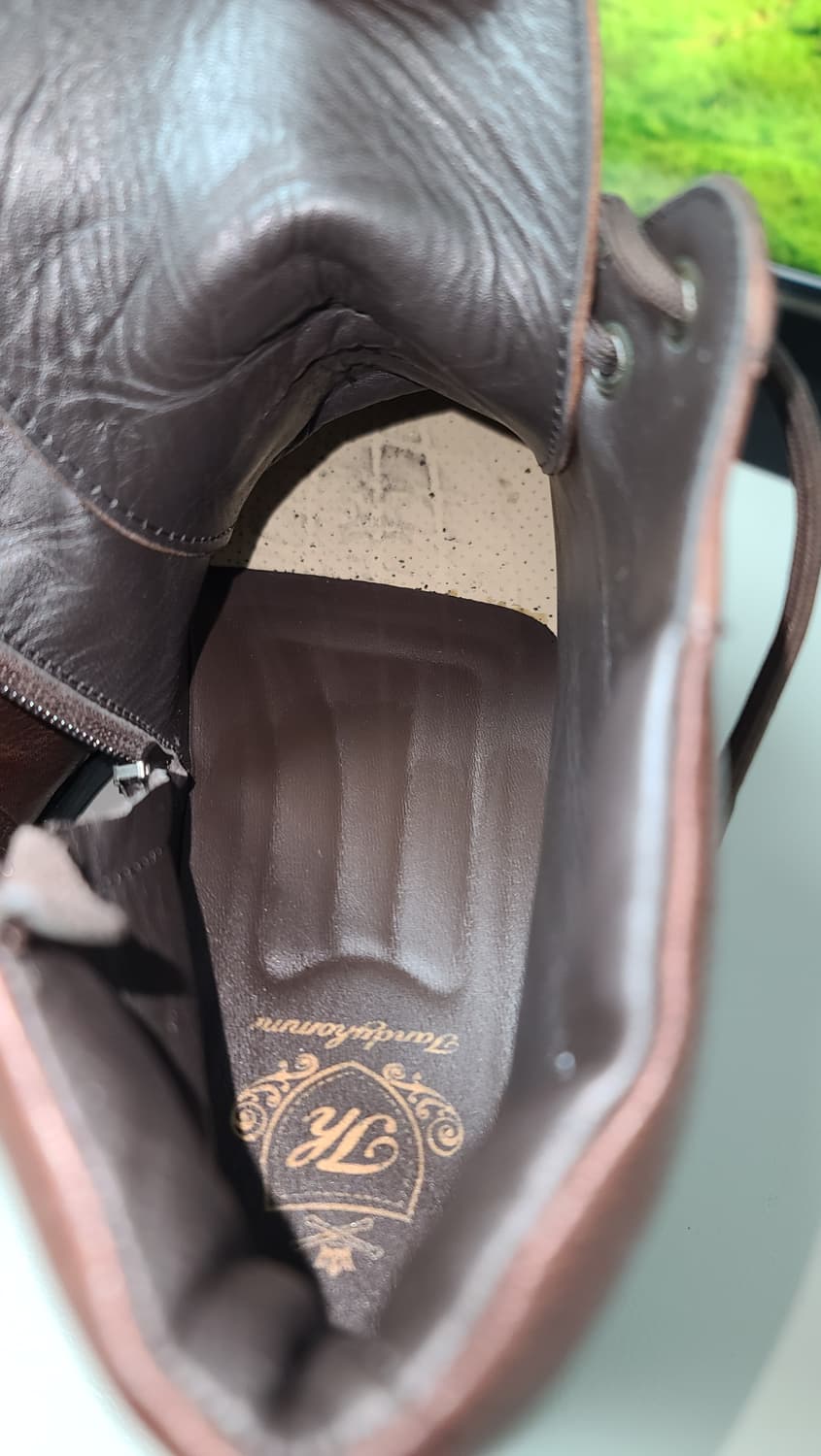 탠디 옴므 천연가죽 레이스업 부츠 (265E), 다크 브라운 상품이미지8