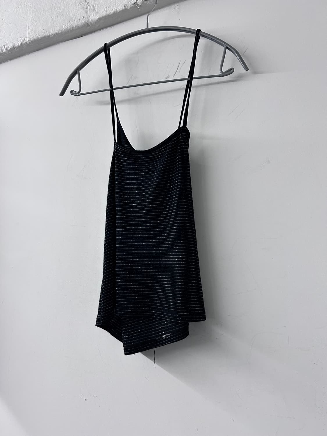 Asymmetric Stripe Slim Camisole Top 상품이미지5