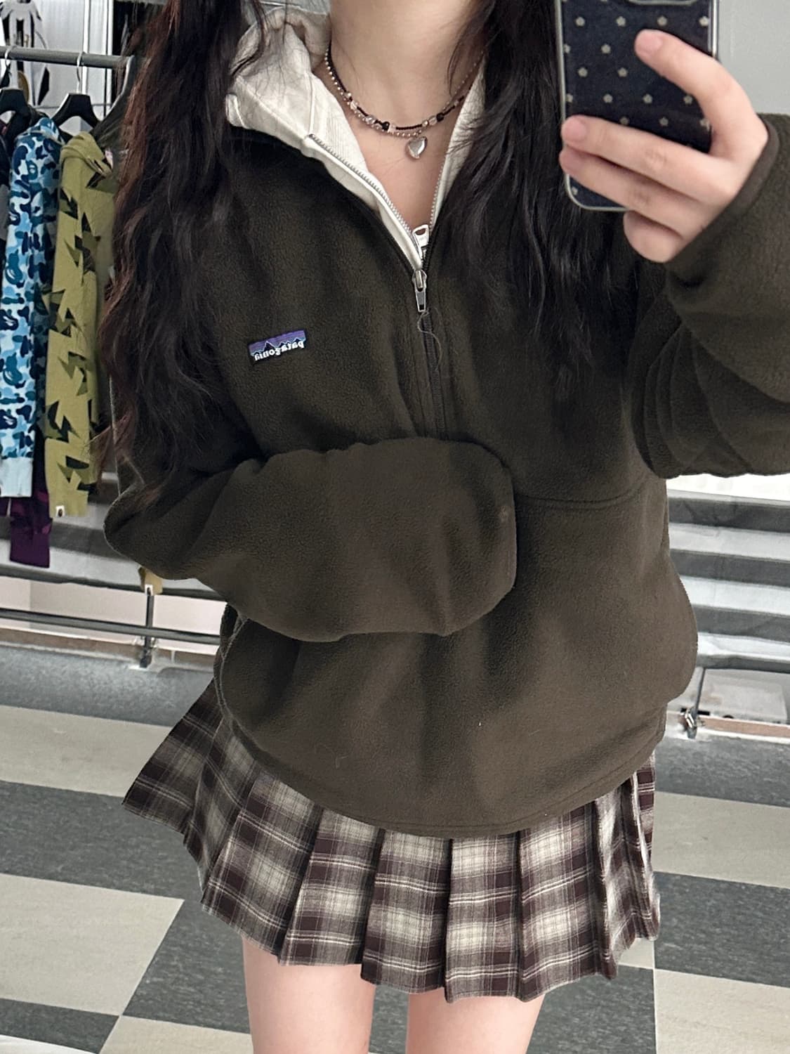 파타고니아 신칠라 카키브라운 마수피얼 플리스 상품이미지2