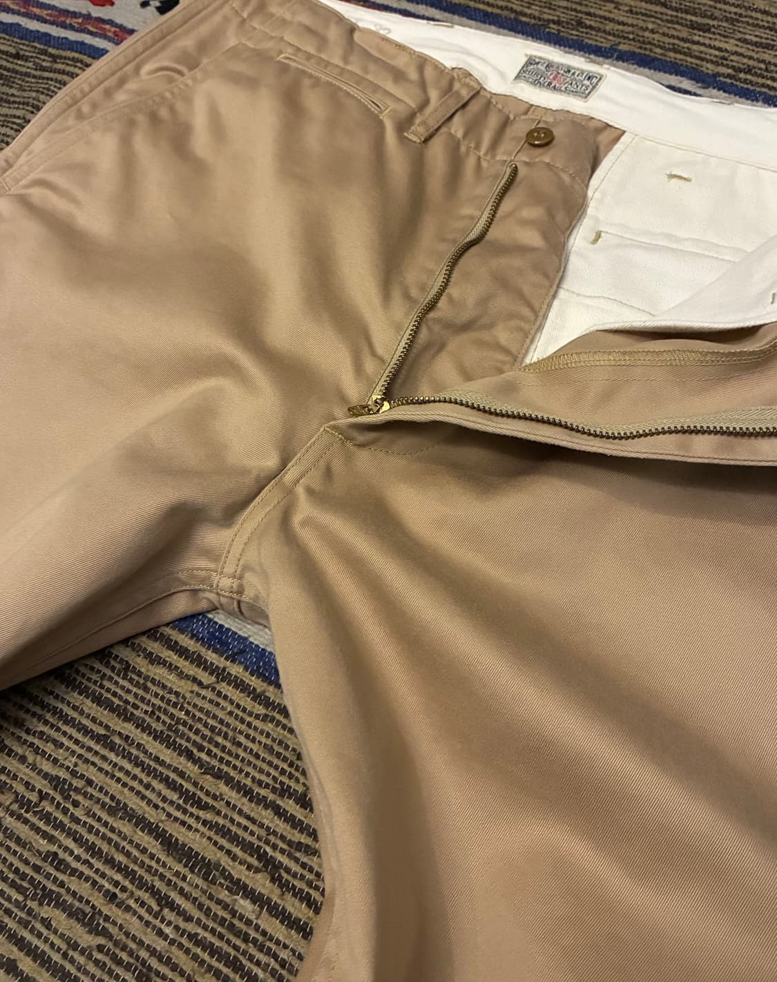 (32)버즈릭슨 밀리터리 오리지널 스펙 코튼 치노팬츠 워시 카멜 상품이미지4