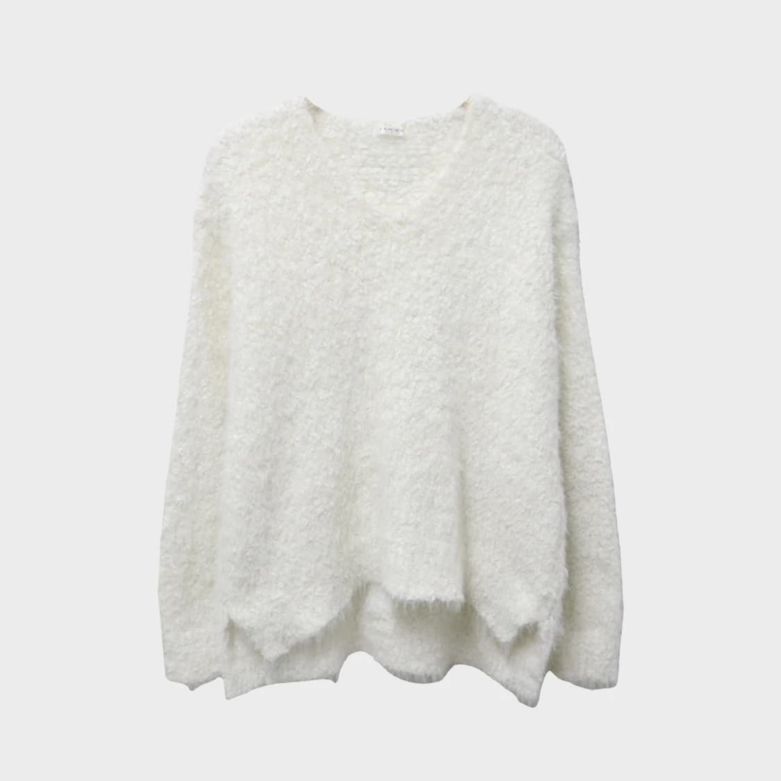 GLACIER 브이넥 뽀글이 니트 62457 상품이미지1