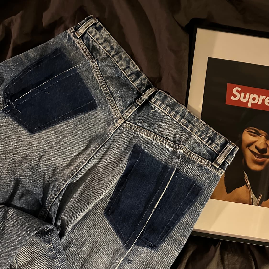 [42/44] Margiela 마르지엘라 리 사이클 데님진 워시드 블루 상품이미지4