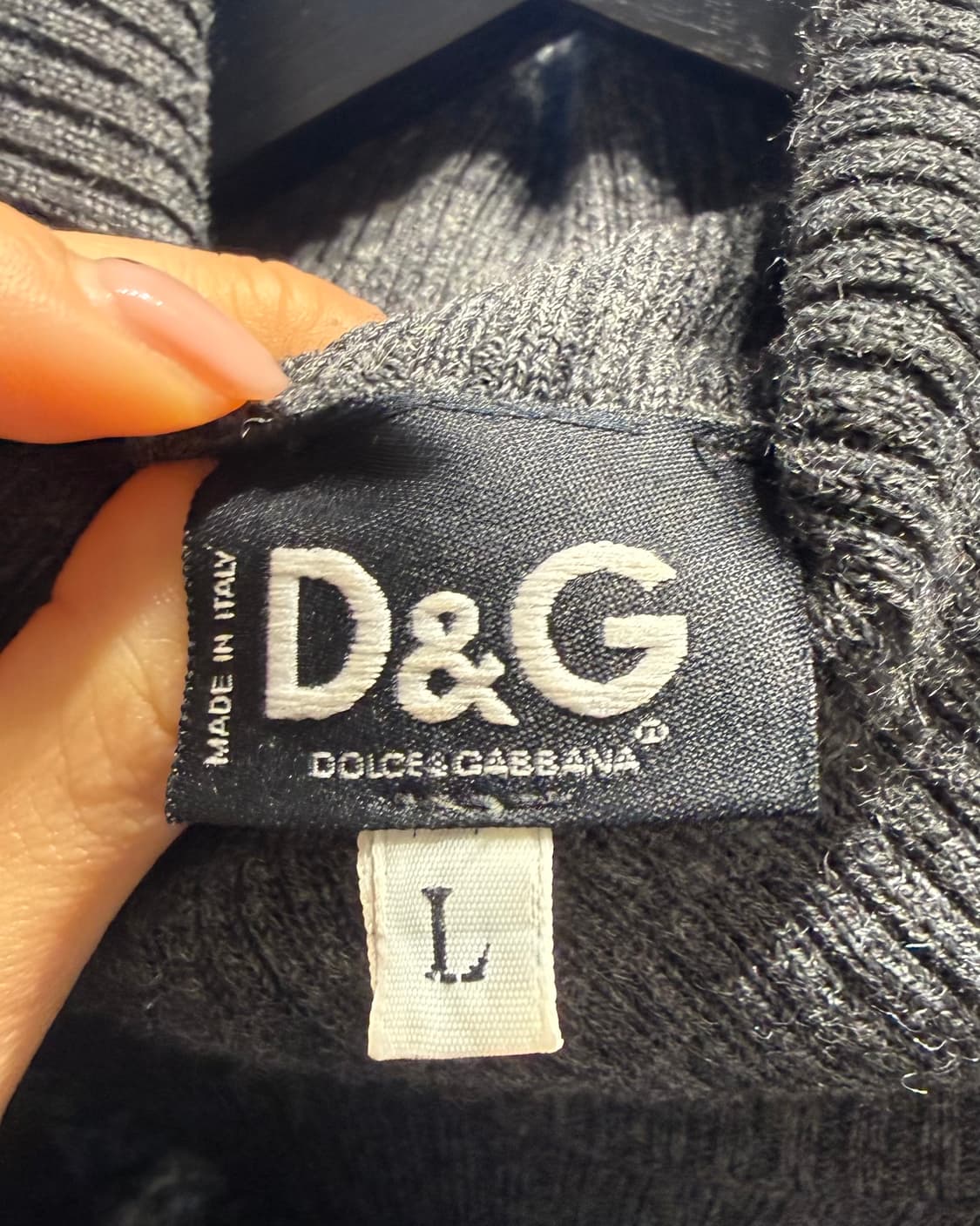 돌체앤가바나 차콜 아크릴울 터틀넥 니트 상품이미지8